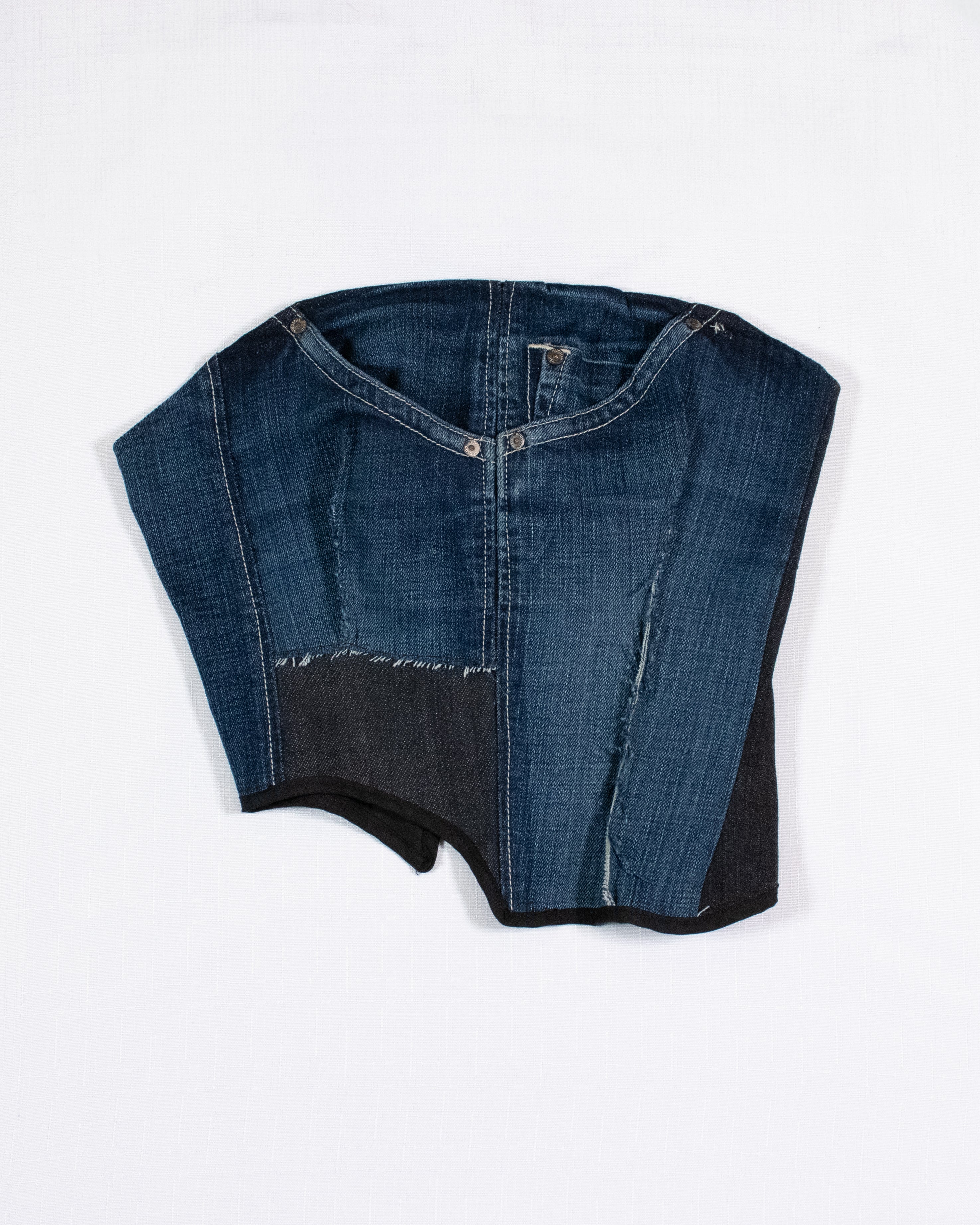 Deconstructed Denim Corset